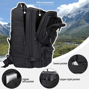 <span class=keywords><strong>Mochila</strong></span> Resistente para Portátil, Gimnasio, Entrenamiento, <span class=keywords><strong>50</strong></span> <span class=keywords><strong>Litros</strong></span>, Táctica, para Viajes al Aire Libre, Deportes, Uso Masculino - Product Image 3