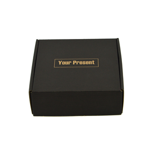 Boîtes <span class=keywords><strong>d</strong></span>'expédition en carton ondulé noir mat personnalisées petite enveloppe postale avec logo en relief pour les produits électroniques 3C - Product Image 4