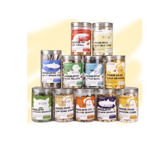 Gránulos de salmón recomendados por veterinarios, palitos de leche de cabra, alta proteína, nutrición cruda, golosinas liofilizadas para mascotas - Product Image 6