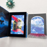 Cartes d'affirmation Anime, design personnalisé, jeu de tarot/oracle avec dorure à chaud, livret, papier d'art de haute qualité 300-400 g/m², impression CMYK/PMS