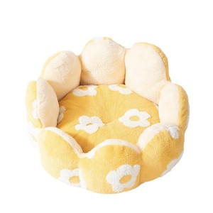 Cat bed suitable for all seasons, winter cat <b>sofa</b>, dog bed, semi-open cat bed, warm round bed in winter - Product Image 2
