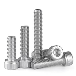DIN912 SS304 SS316 SS316L Hex Socket Head <strong>Cap</strong> <strong>Screws</strong> M2-M20 A2-70 A4-50 Plain Finish for Building Marine Applications - Product Image 1