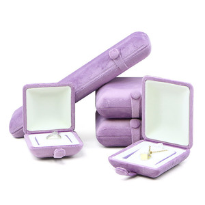 Boîte d'emballage de bijoux rose de luxe personnalisée bijoux vente en gros de bracelets collier boucles d'oreilles boîte de bague d'emballage boîte à bijoux - Product Image 3