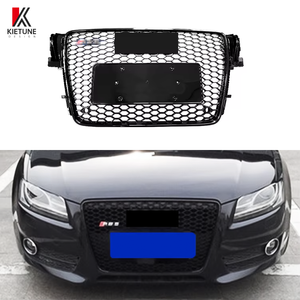 Nhà Máy Giá <span class=keywords><strong>A5</strong></span> S5 2007-2011 RS5 phong cách bóng đen phía trước lưới tản nhiệt thay thế làm bằng nhựa bền xe bộ phận cơ thể - Product Image 4