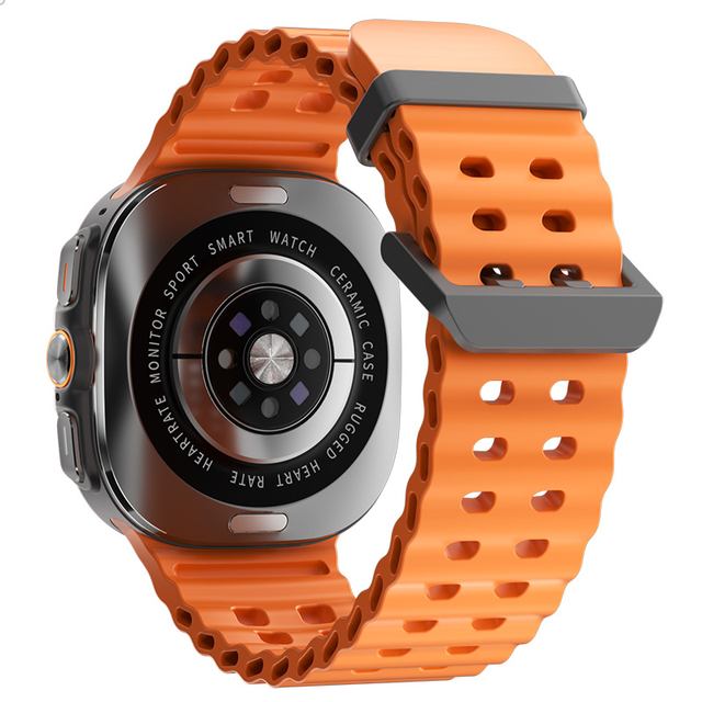 Cross-border New W7 Bluetooth Call Smart Watch Voice Assistant Heart Rate Sphygmomanometer AMOLED Men's Bracelet