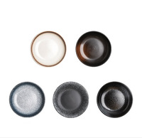 Service de table en céramique de style japonais de luxe, assiettes profondes pour soupes et poissons, pour événements et cadeaux d'affaires