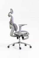 Chaise de bureau exécutive ergonomique et minimaliste, design pliable, accoudoirs 5D réglables, structure en fer, fonction d'inclinaison, base en aluminium