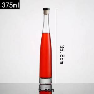 <span class=keywords><strong>Mejor</strong></span> Venta <span class=keywords><strong>Barato</strong></span> Embalaje a granel Transparente Redondo Vacío Flint Glass Unique Shaped 12 oz Botellas de jugo - Product Image 3