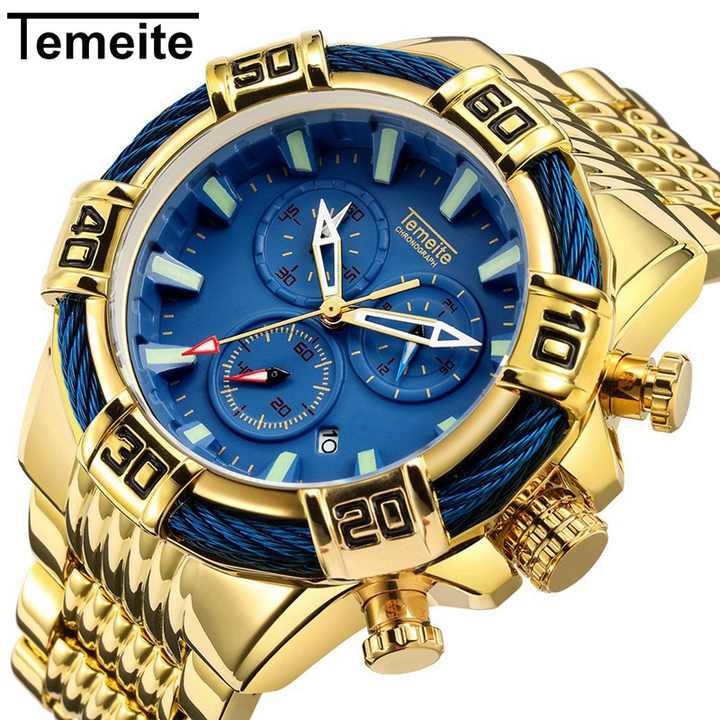 temeite 025g elegance blue man quartz Alibaba