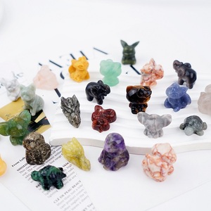 Bán Buôn Tinh Thể Khắc Thủ Công Đánh Bóng Chữa Bệnh Đá Hỗn Hợp Hình Mini Rồng Pyrite Đầu Fluorite Mèo Giấc Mơ Thạch Anh Tím Con Chó - Product Image 1