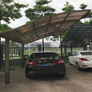 Abri d'auto moderne de type L personnalisé Voiture à cadre métallique en aluminium naturel <span class=keywords><strong>bois</strong></span> traité sous pression pour le stationnement des <span class=keywords><strong>voitures</strong></span> - Product Image 2