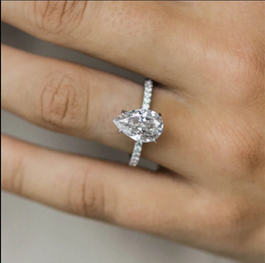 Low Price Loose <strong>Moissanite</strong> Pear Cut Pass <strong>Diamond</strong> <strong>Tester</strong> D Color VVS 1CT <strong>Moissanite</strong> With GRA Certificate - Product Image 5