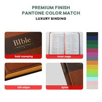 Nouvelle collection, vente flash, couverture en cuir PU, livre religieux imprimé, moderne, fiable, de haute qualité, Bible sacrée