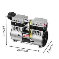 Pompe à vide à piston sans huile conçue pour les aspirateurs de mucosités et les équipements de beauté, atteignant -98 kPa sur alimentation CC 12 V, 24 V ou 48 V