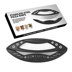 Stainless Steel <b>Ring</b> Cheese Cutting Pizza Half Round Shaking Knife Baking Tools Factory - Product Image 1