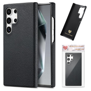 Per Samsung S25 custodia protettiva semplice colore solido Litchi modello per Samsung S24 A56 custodia per telefono cellulare - Product Image 1