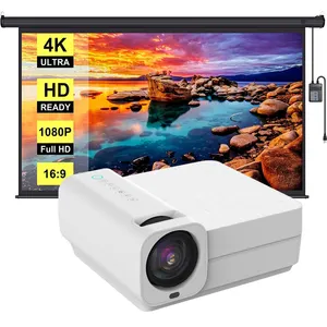 VEYFUN PJ507 מלא HD 4K חכם WiFI אנדרואיד קולנוע ביתי Proyector אנדרואיד 100% Off-ציר 1080P מקרן LCD מסך סרט מקרנים