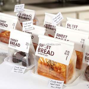 Custom Print Resealable Kraft Paper Packing Lunch Bags for Buns Snacks Cake Take Away Packaging Bag - Product Image 6