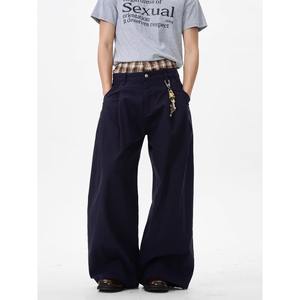 Cross-Border Washed Black Low Waist Cleanfit American High Street Straight Leg Denim <b>Jeans</b> for Men Lightweight Spring 2026 - Product Image 5