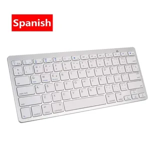 <span class=keywords><strong>Teclado</strong></span> Inalámbrico Bluetooth en Español, Italiano y Árabe <span class=keywords><strong>para</strong></span> iPad, iOS, Android, Tablet, Teléfono, Computadora, Delgado, 78 Teclas - Product Image 3