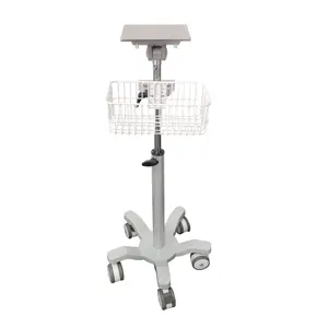 IN-PT Good Quality Monitor Stand Stainless Steel Medical Instrument Patient Monitor Trolley For Hospital