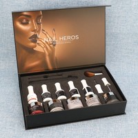 Boîtes rigides recyclables personnalisées en forme de livre avec fermeture magnétique pour emballage de parfum et vernis à ongles, finition noire mate et laminage mat éponge