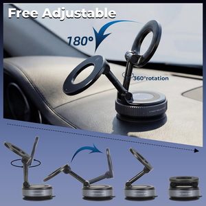 Support universel pour téléphone portable de voiture à 360 degrés avec aimants puissants, support magnétique pour voiture et bureau, fourniture directe d'usine - Product Image 3