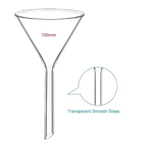 Laboratory Glassware High Borosilicate 3.3 Glass Funnel 60mm 75mm 90mm 120mm 150mm