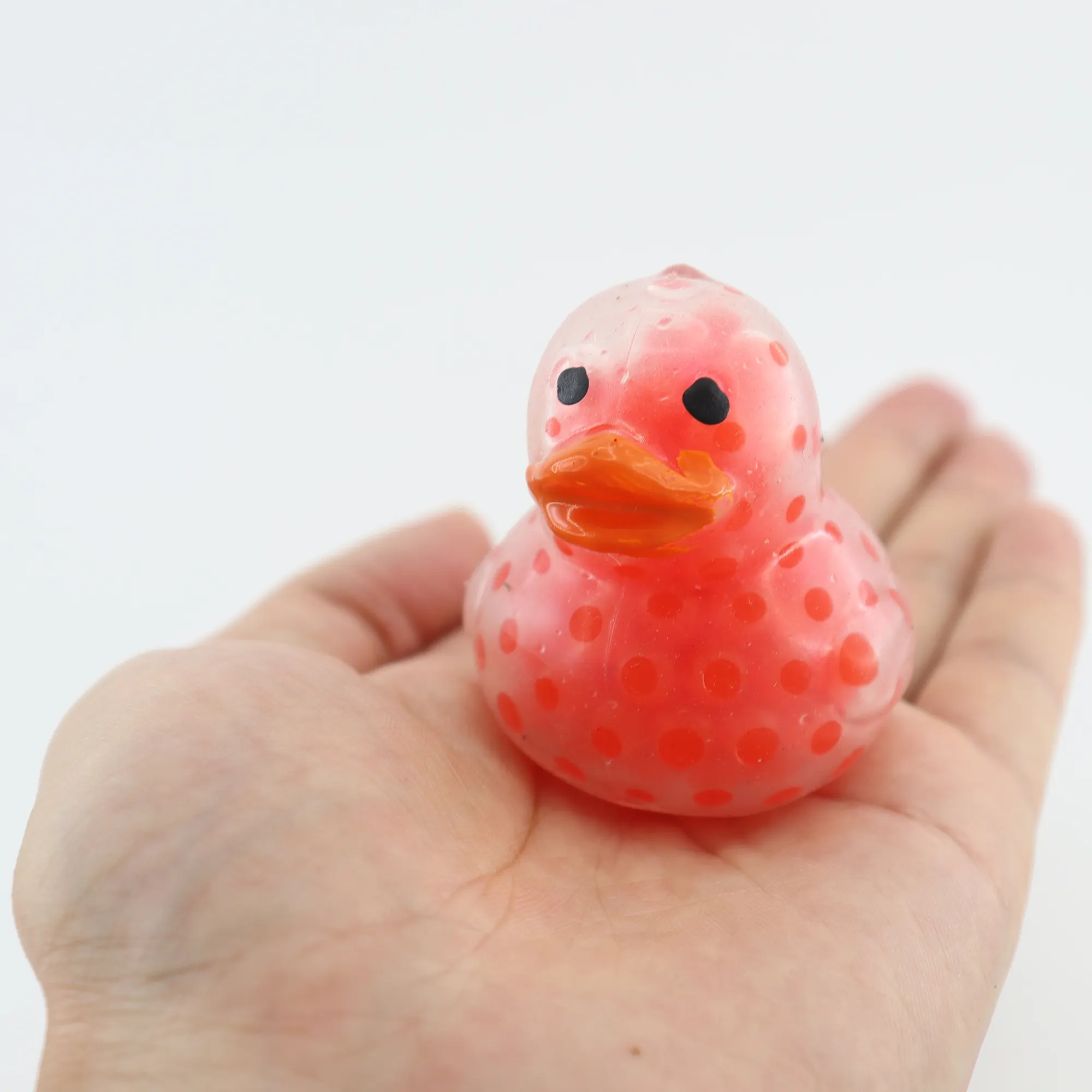 Verkaufs kapsel Kleine TPR Wasser perle Stress abbau Squishy Ball Squeeze Duck Toy für Kinder