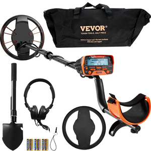 เครื่องตรวจจับโลหะ VEVOR สำหรับผู้ใหญ่และเด็ก ขนาด 10 นิ้ว คอยล์ค้นหาแบบกันน้ำพร้อมจอ LCD ปรับได้ 7 โห<span class=keywords><strong>ม</strong></span>ด ก้านอะลู<span class=keywords><strong>ม</strong></span>ิเนียมขนาด 41''-52'' - Product Image 1