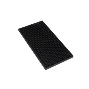 Preto PVC & Silicone Anti-Slip Impermeável KTV Drenagem Mat Retangular Grosso <span class=keywords><strong>Bar</strong></span> <span class=keywords><strong>Cocktail</strong></span> <span class=keywords><strong>Bar</strong></span> Desk Pad com Cup Holder Vinho Servindo - Product Image 3