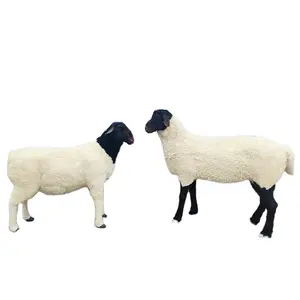 Simulated Animal Large Sheep Model Simulated Goat Model Sheep Wool Animal Simulated Large Animal Ornaments