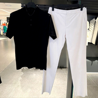 Chemise de golf pour homme de style coréen, anti-UV, douce, légère, à séchage rapide, respirante, extensible, vêtements de sport à manches courtes