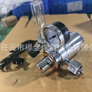 เครื่องควบคุมแรงดัน CO2 ยี่ห้อ Essen Golden Wolf 36V 220V พร้อมเกจวัดความร้อนและมิเตอร์วัดการไหล สำหรับงานเชื่อม - Product Image 5
