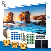 Écran LED numérique couleur haute luminosité 4K RX Turnkey, panneau mural vidéo intérieur, écran publicitaire, home cinéma