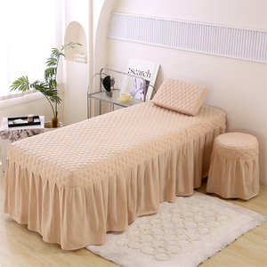 Copripiumino trapuntato di lusso per lettino da massaggio, delicato sulla pelle, per tutte le stagioni, per saloni di bellezza, set <span class=keywords><strong>lenzuola</strong></span> per lettino spa, personalizzabile con logo, all'ingrosso - Product Image 6