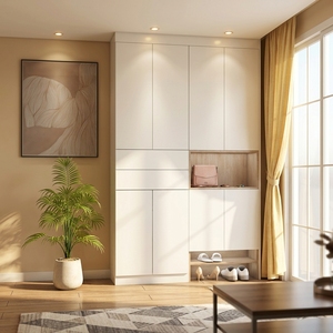 <span class=keywords><strong>Meuble</strong></span> à <span class=keywords><strong>chaussures</strong></span> moderne avec banc, grande capacité de rangement, armoire, <span class=keywords><strong>meuble</strong></span> en bois sur mesure pour couloir <span class=keywords><strong>et</strong></span> maison - Product Image 1
