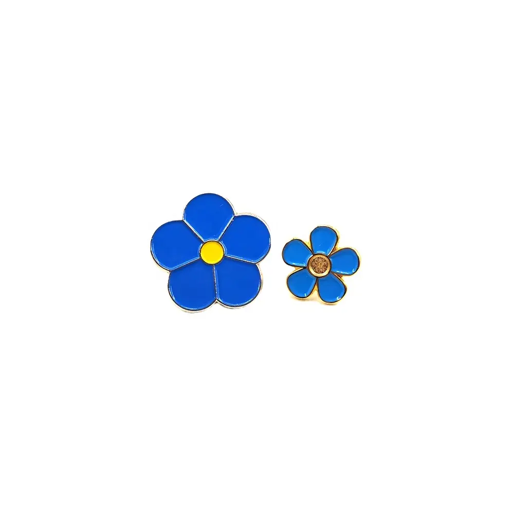 Forget-Me-Not blue flower pin masonic forget me not lapel pin