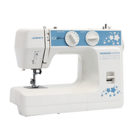 JUKKY 6624 Mini machine à coudre automatique multifonctionnelle pour la maison, portable, couture droite, bras libre, moteur puissant