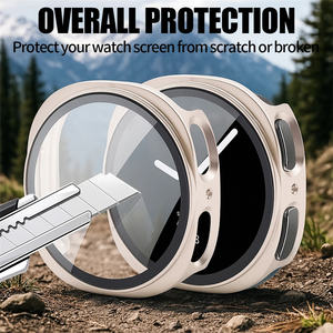 Aibangjia เคส PC กระจกนิรภัยสำหรับ Samsung Galaxy Watch 8 40มม. 44มม. 8เคสอุปกรณ์เสริม46มม. แบบคลาสสิก - Product Image 2