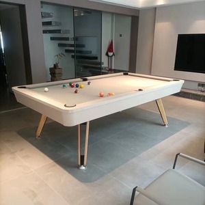 Table de billard américaine 3 en 1 de 8/9 pieds avec poches en caoutchouc, modèle PT-03, très vendue - Product Image 1