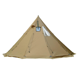 Grande <span class=keywords><strong>Tenda</strong></span> Tipi per 4-6 Persone con Foro per Stufa, <span class=keywords><strong>Tenda</strong></span> Piramidale in Tela Impermeabile per Campeggio Invernale, Bushcraft, Caccia, Pesca - Product Image 1
