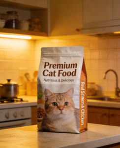 ถุงบรรจุภัณฑ์แบบมีฐานตั้งได้ ป้องกันความชื้น ปิดผนึกได้ ใช้สำหรับอาหารแมวและขนมสัตว์เลี้ยง ตัวอย่างฟรี เกรดอาหาร ปลอดภัย ผลิตตามแบบที่ต้องการ - Product Image 5