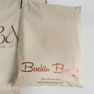 Custom Logo Peach Plastic Poly Mailer Delivery Postage Mailing Courier Bag Polymailers Shipping Bags for Clothing Packaging - Product Image 5