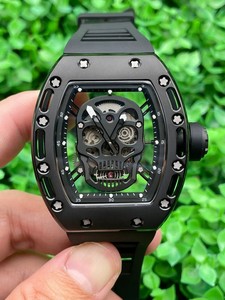 Montres mécaniques automatiques de sport pour hommes, modèle Super RM 52-01, squelette, crâne, mouvement automatique, saphir, sourire, prix de gros - Product Image 5