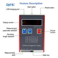 Testeur de rugosité de surface portable OJM-RS100, bloc d'étalonnage des paramètres Ra/Rq/Rz/Rt, haute précision, protection IP55, rechargeable