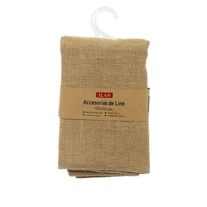 Tela de Lino ILAN 100x80cm Color Natural Decoración del Hogar - Product Image 1