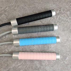 Poignée en Aluminium, <span class=keywords><strong>grande</strong></span> <span class=keywords><strong>corde</strong></span> <span class=keywords><strong>à</strong></span> <span class=keywords><strong>sauter</strong></span> lourde en PVC, avec des roulements <span class=keywords><strong>à</strong></span> boules, pour exercices de gymnastique <span class=keywords><strong>à</strong></span> domicile, 1 LB - Product Image 6