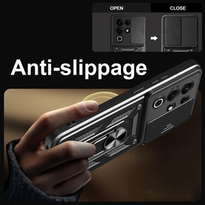 Offre Spéciale Push Full Camera Protector Phone Case avec porte-anneau <span class=keywords><strong>Coque</strong></span> arrière pour Itel S25 Ultra 4G Poco F7 Ultra Phone Cases - Product Image 2