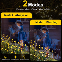 6led/8led/10led Solaire Jardin Lumières Lumières Extérieures Solaire Luciole Lumières Extérieures IP65 Étanche Décor Solaire Lumières